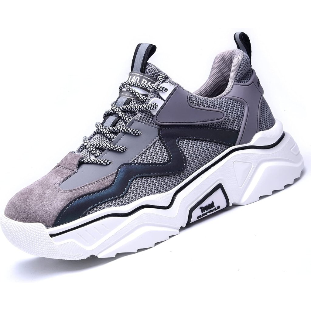 Women Grey Steel Shoes Wide Fit Lightweight Slip Resistant Proof Toe Shoes